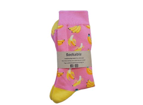 Banana Peel Socks Socks Sockable Fundraising 