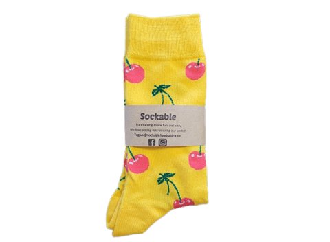 Cherry Pie Socks Sockable Fundraising 