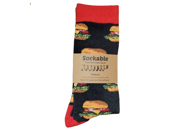Hamburger Socks Sockable Fundraising 